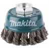 MAKITA D-24119 miskovitý kartáč z ocelového drátu,splétaný drát 0,5mm,60mm