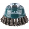 MAKITA D-24131 miskovitý kartáč z ocelového drátu,splétaný drát 0,5mm,75mm