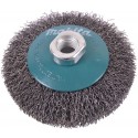 MAKITA D-39827 miskovitý kartáč z ocelového drátu,vlnitý drát 0,3mm,100mm