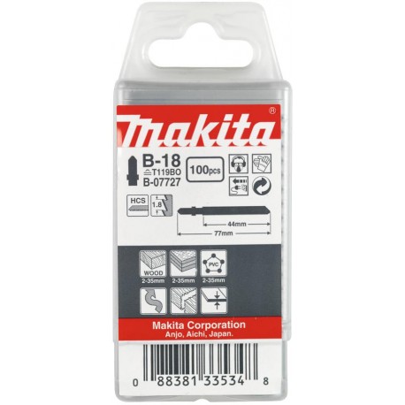 MAKITA B-07727 pilový list B-18 100 ks