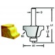 MAKITA D-48804 Profilová fréza s ložiskem stopka 6 mm,25,4x9,5x52 mm