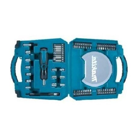 MAKITA D-42020 sada bitů a 1/4" hlavic se šroubovákem, 65dílná