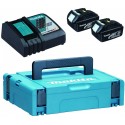 MAKITA 197952-5 sada Li-ion LXT 18V 2ksBL1830B+1ksNabíječkaDC18RC+1ksMakpac , old196693-0