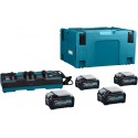 MAKITA 191U28-6 sada Li-ion XGT 40V 4ks BL4040+1ks DC40RB+1ksMakpac