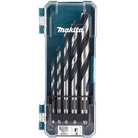 MAKITA D-72861 Sada vrtáků do dřeva 5ks 4/5/6/8/10MM
