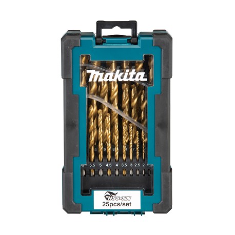 MAKITA D-72235-6 sada vrtáků do kovu HSS-TiN 1-13mm (po 0,5 mm), 25ks, 6ks bal