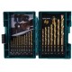 MAKITA D-67527 sada vrtáků do kovu HSS-TiN po2ks1,5,2,2,5,3 a 3,2,3,5,4,4,5,5,5,5,6,6,5,7,8,10mm, 19ks