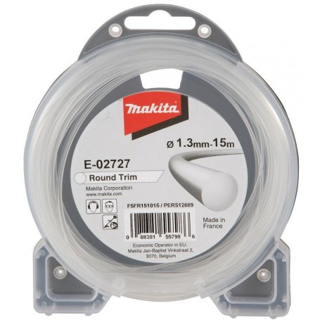 MAKITA E-02727 struna nylonová 1,3mm, 15m, bílá, kulatá , old369224807