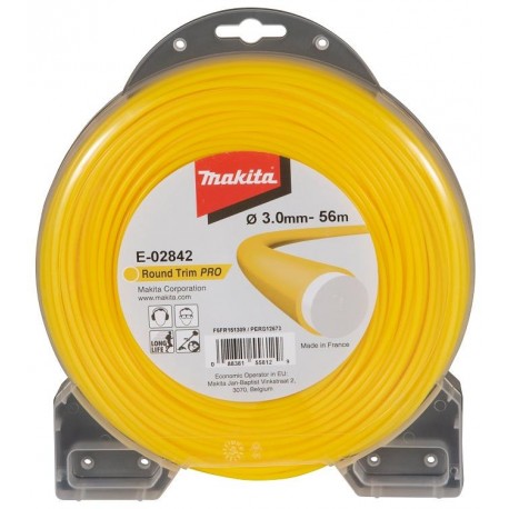 MAKITA E-02842 struna nylonová Pro 3,0mm, 56m, žlutá, kulatá , old369224799