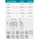 MAKITA E-15207 taška se třemi kapsami 320x145x270mm,oldE-05147